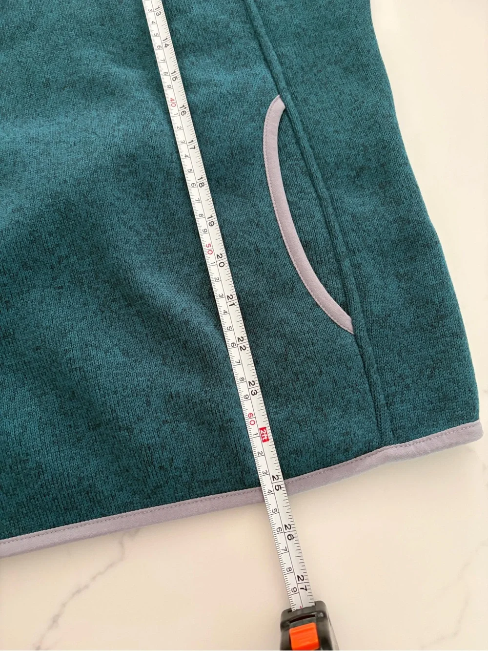 L.L.Bean Large Petite Sweater Fleece Pullover signature snap placket Emerald New